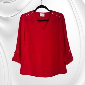 Maison 123 Paris Red Blouse Red